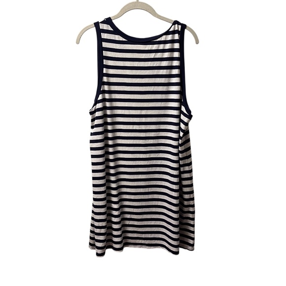 KATE SPADE Women's Blue & White Striped Cotton Tank Top Dress SIZE XL - Picture 2 of 3